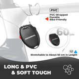 ROCKBROS hoge beveiliging helmslot 60cm stalen kabel combinatieslot