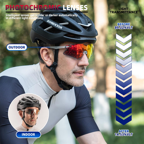 ROCKBROS randloze fotochromische fietsbril sp318