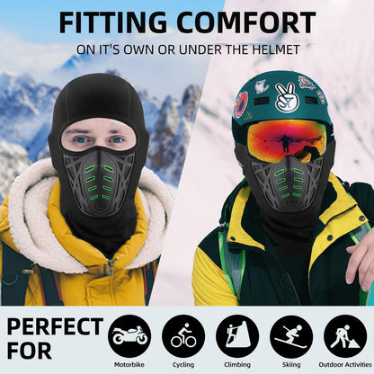 ROCKBROS Balaclava Ski Mask Thermal Windproof Balaclava Mask 3D Design - ROCKBROS