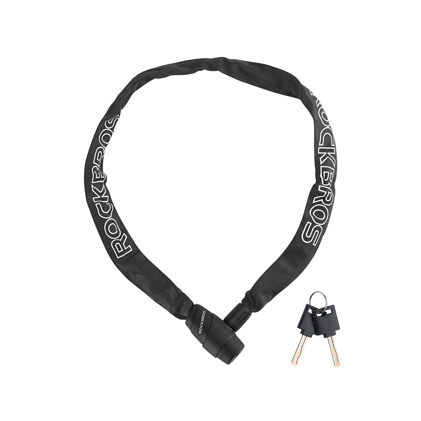 ROCKBROS kettingslot fiets 95 cm Heavy Duty diefstalbeveiliging met 2 sleutels
#Kleur_Zwart