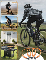 ROCKBROS kettingslot fiets 95 cm Heavy Duty diefstalbeveiliging met 2 sleutels
#Kleur_Oranje