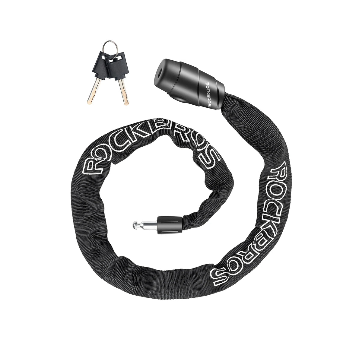 ROCKBROS kettingslot fiets 95 cm Heavy Duty diefstalbeveiliging met 2 sleutels
#Kleur_Zwart