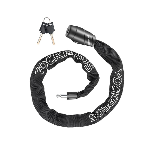ROCKBROS kettingslot fiets 95 cm Heavy Duty diefstalbeveiliging met 2 sleutels
#Kleur_Zwart