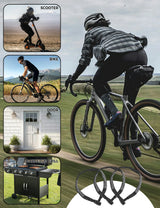 ROCKBROS kettingslot fiets 95 cm Heavy Duty diefstalbeveiliging met 2 sleutels
#Kleur_Zwart