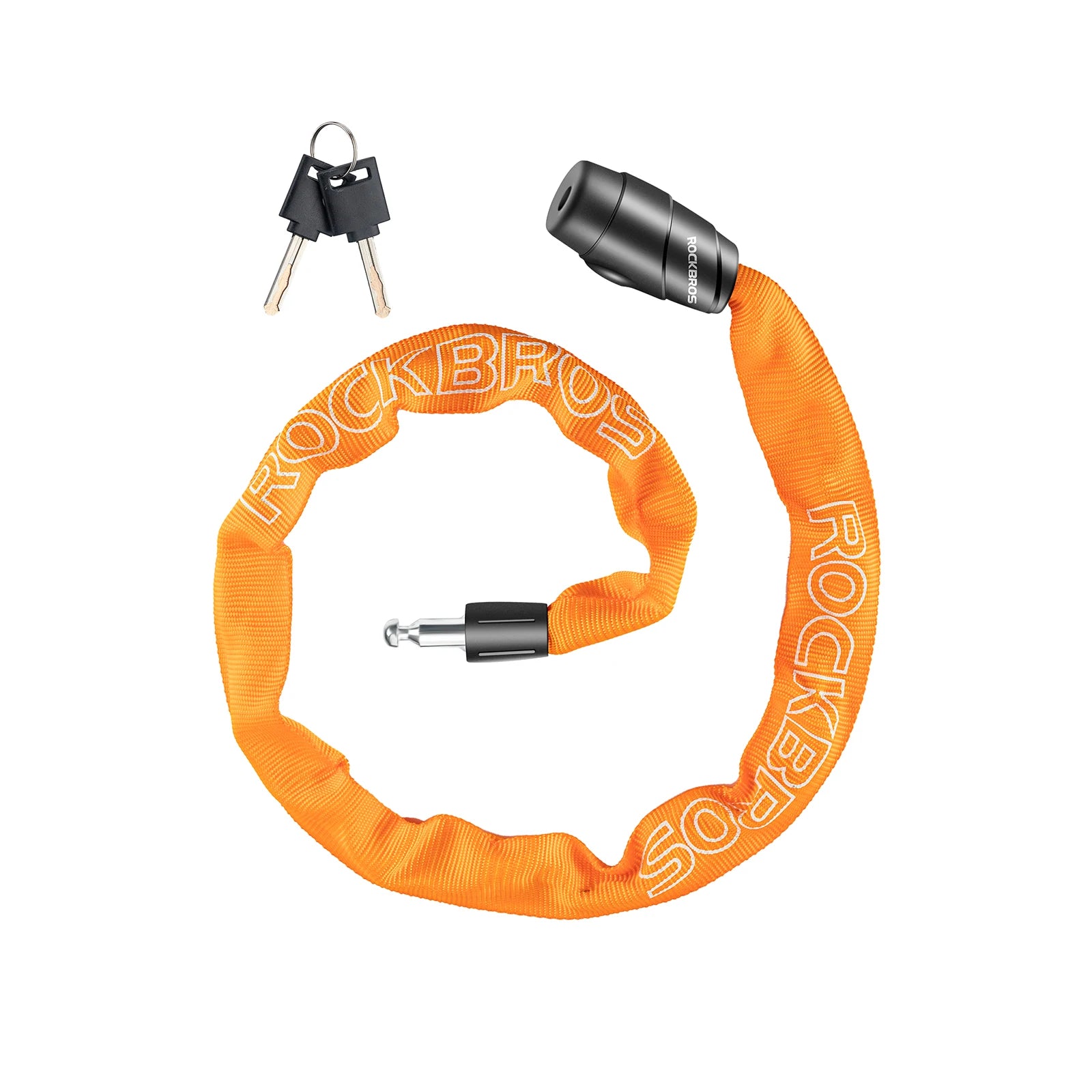 ROCKBROS kettingslot fiets 95 cm Heavy Duty diefstalbeveiliging met 2 sleutels
#Kleur_Oranje