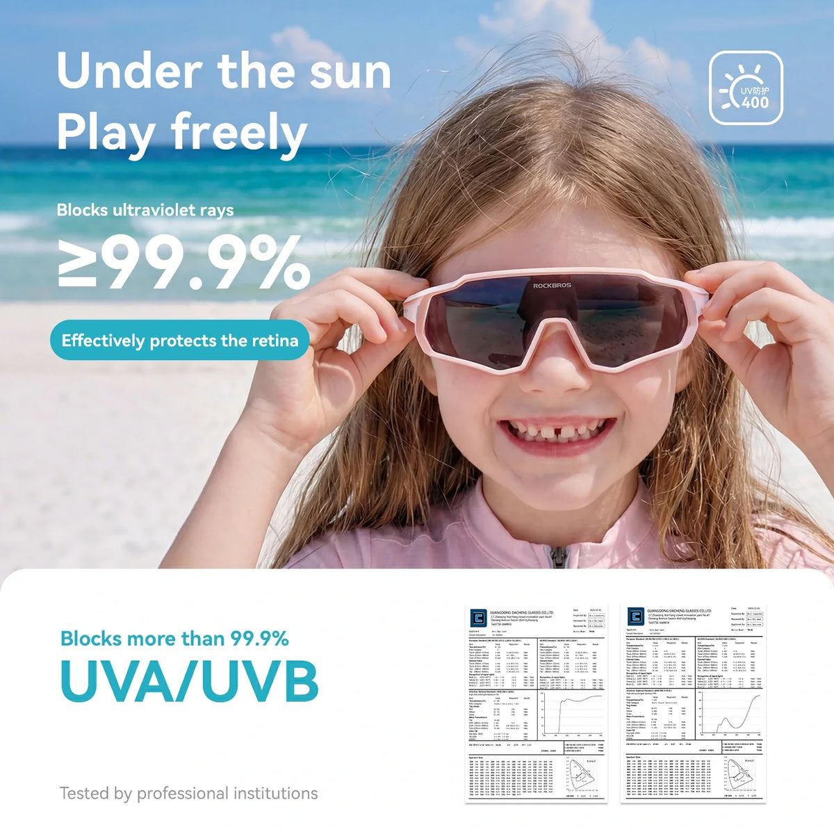 Kinder fietsbril met UV400-bescherming