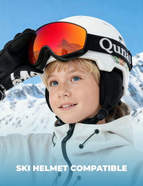 Kinder skibril OTG met UV400 en anti-condens