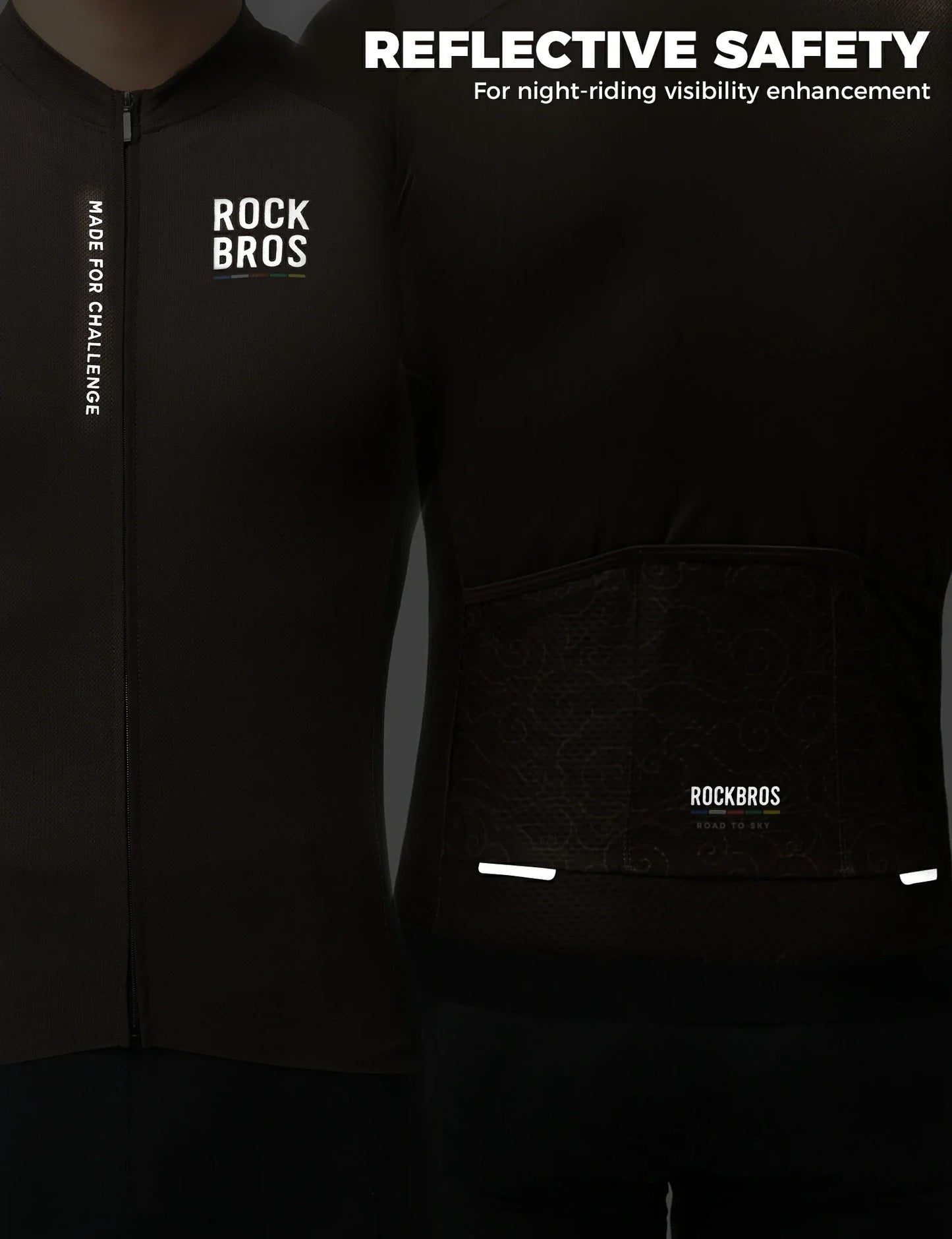 ROCKBROS lichtgewicht fietsshirt#beige