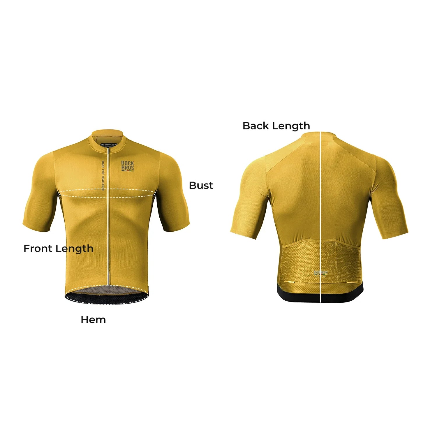 ROCKBROS heren lichtgewicht fietsshirt with rear pockets & ykk zip#blue