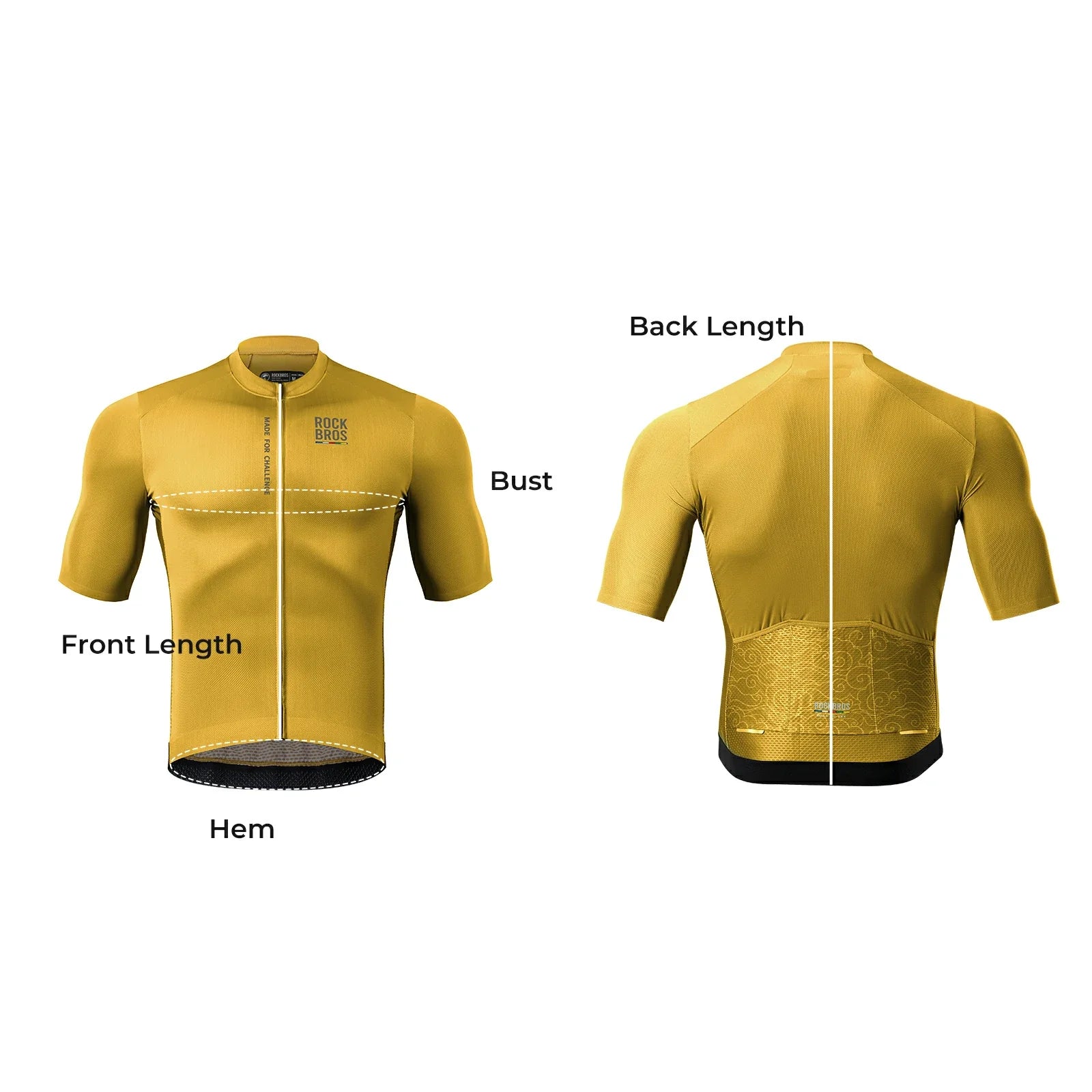 ROCKBROS heren lichtgewicht fietsshirt with rear pockets & ykk zip#blue