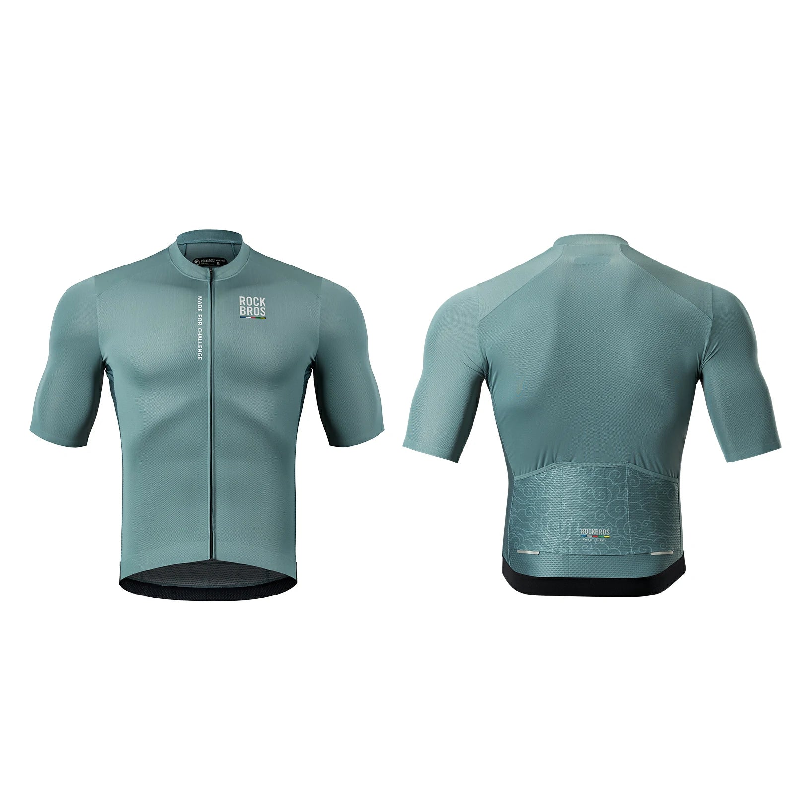 ROCKBROS heren lichtgewicht fietsshirt with rear pockets & ykk zip#blue
