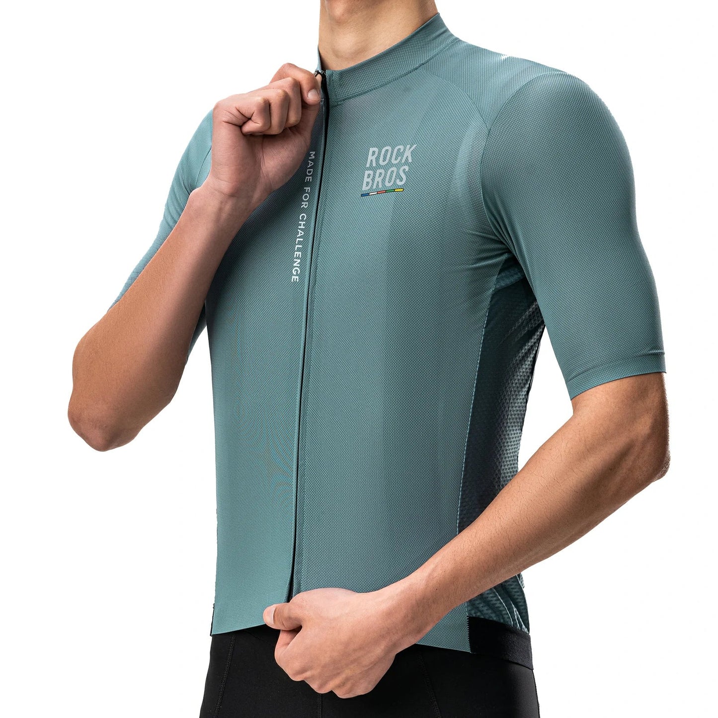 ROCKBROS heren lichtgewicht fietsshirt with rear pockets & ykk zip