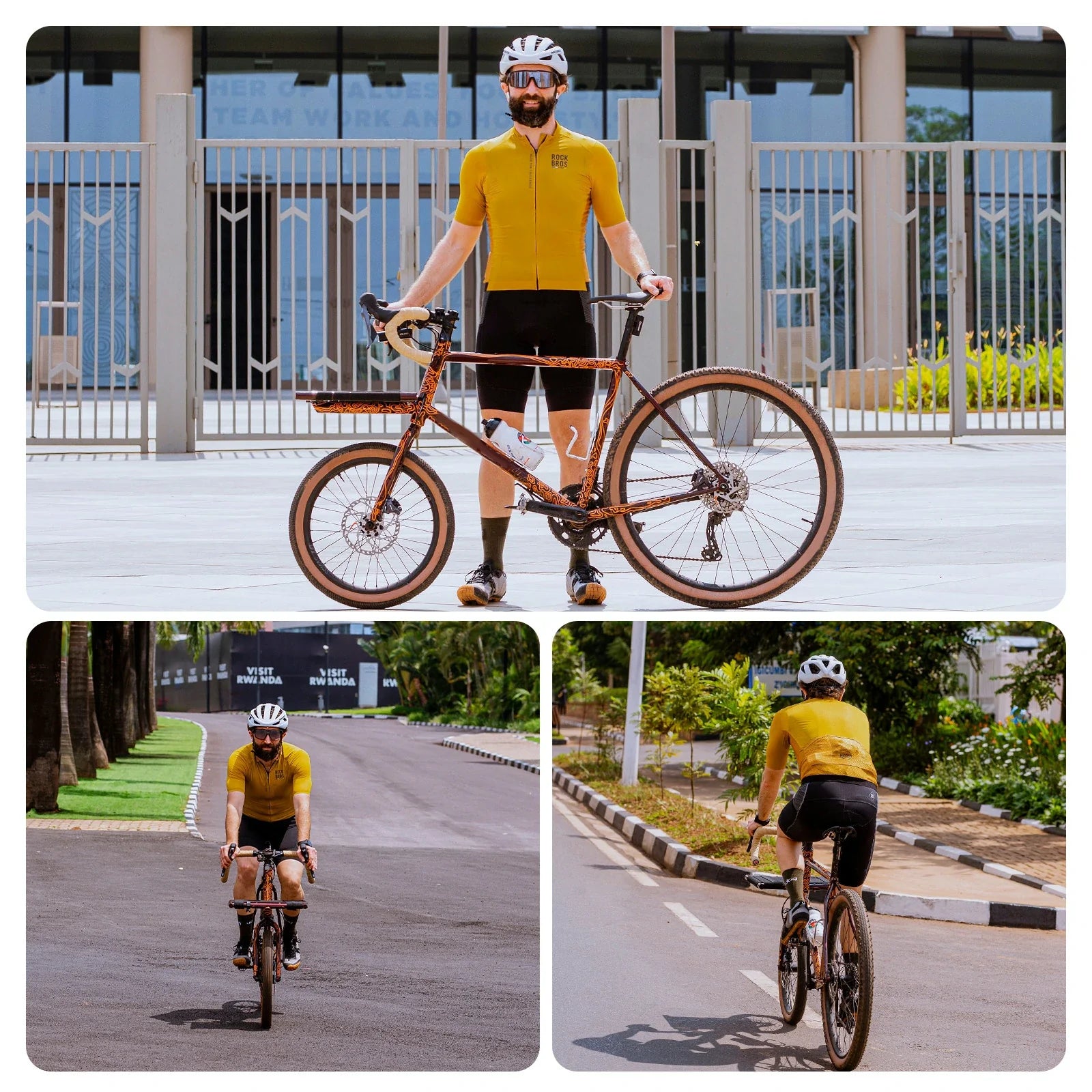 ROCKBROS heren lichtgewicht fietsshirt with rear pockets & ykk zip