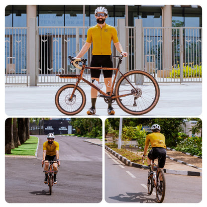 ROCKBROS heren lichtgewicht fietsshirt with rear pockets & ykk zip