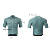 Heren fietsshirt met korte mouwen en YKK-rits