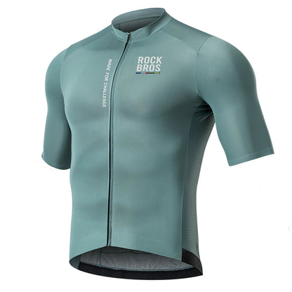 ROCKBROS heren lichtgewicht fietsshirt with rear pockets & ykk zip#blue