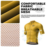 Heren fietsshirt met korte mouwen en YKK-rits