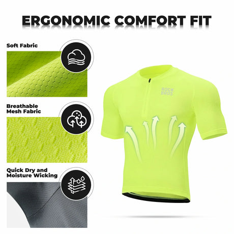 ROCKBROS lichtgewicht sportshirt yddx007#yellow