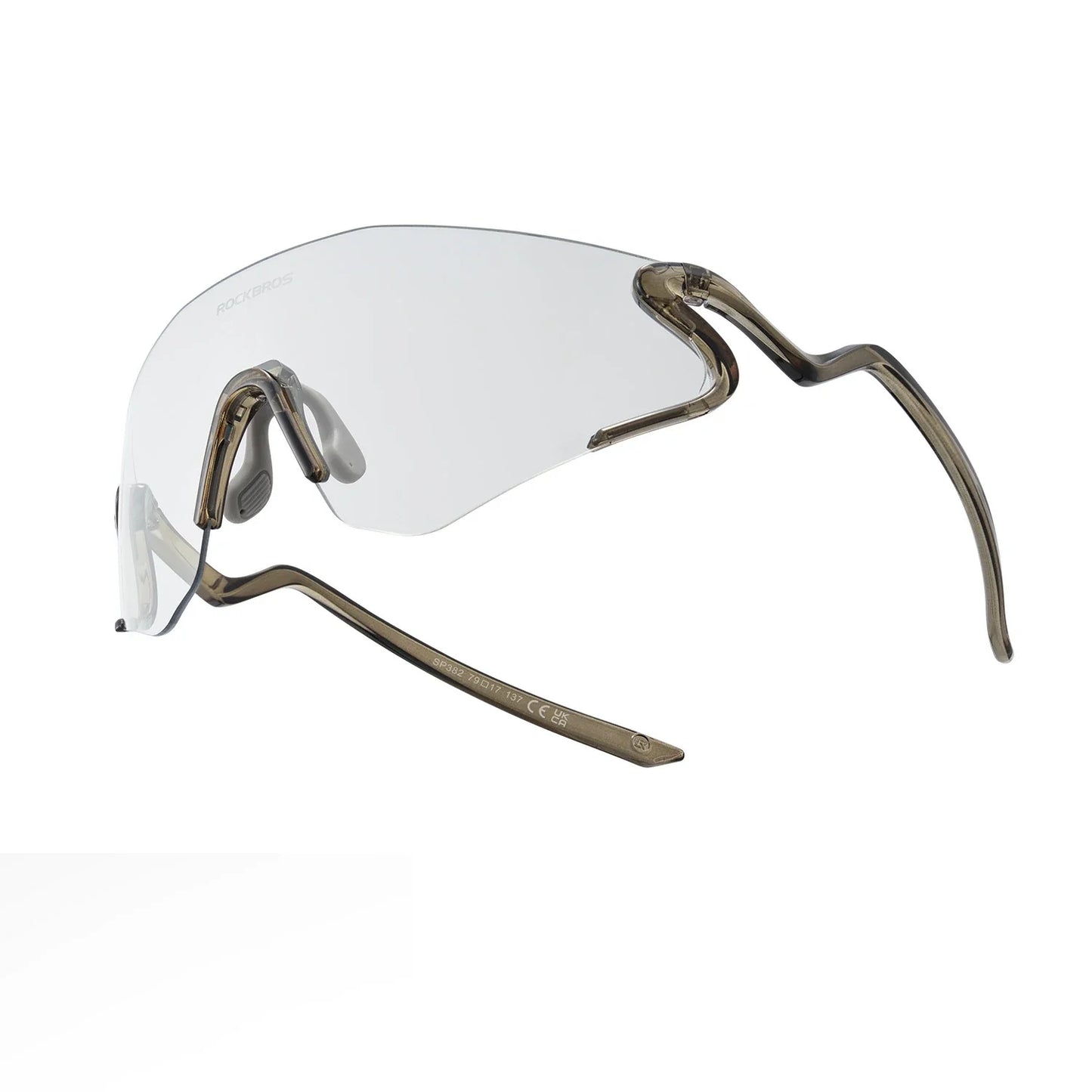 Photochromic Cycling Sunglasses with UV400 Protection#Color_Black