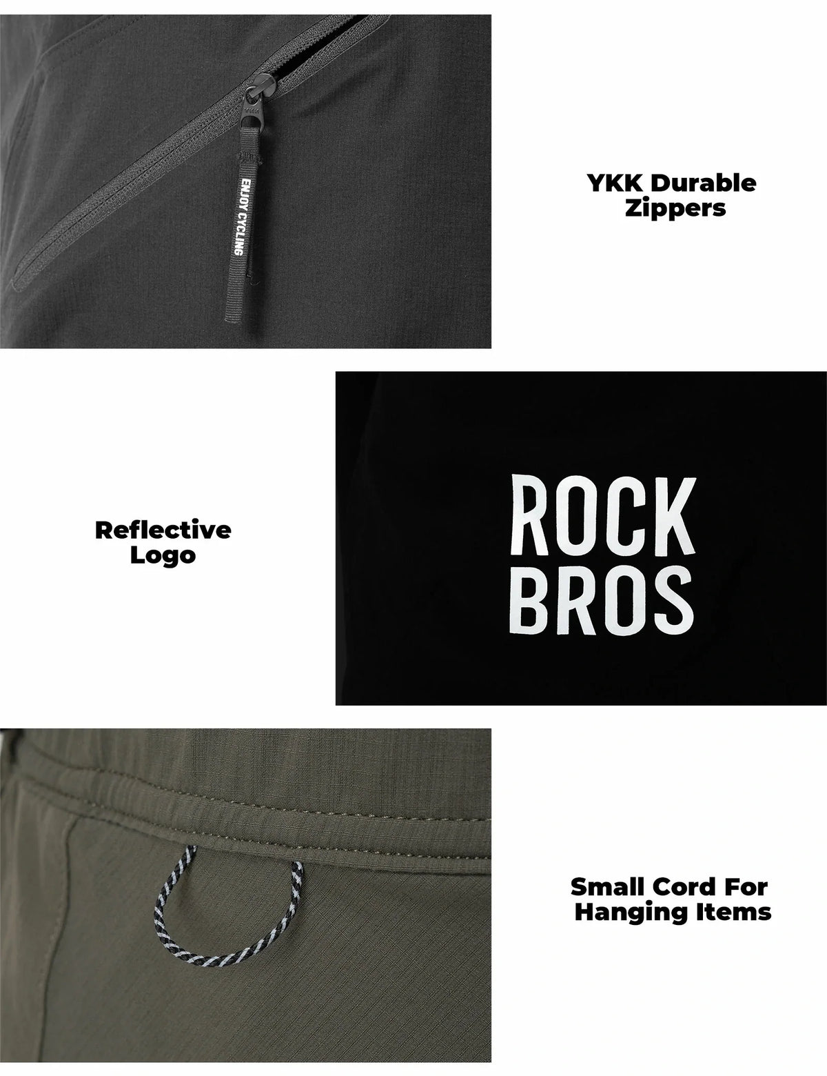 ROCKBROS casual sportshort voor heren met dubbele zakken