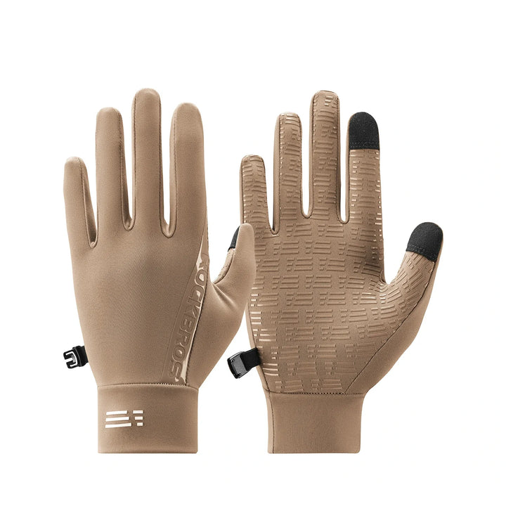 Lichte winter fietshandschoenen met touchscreen