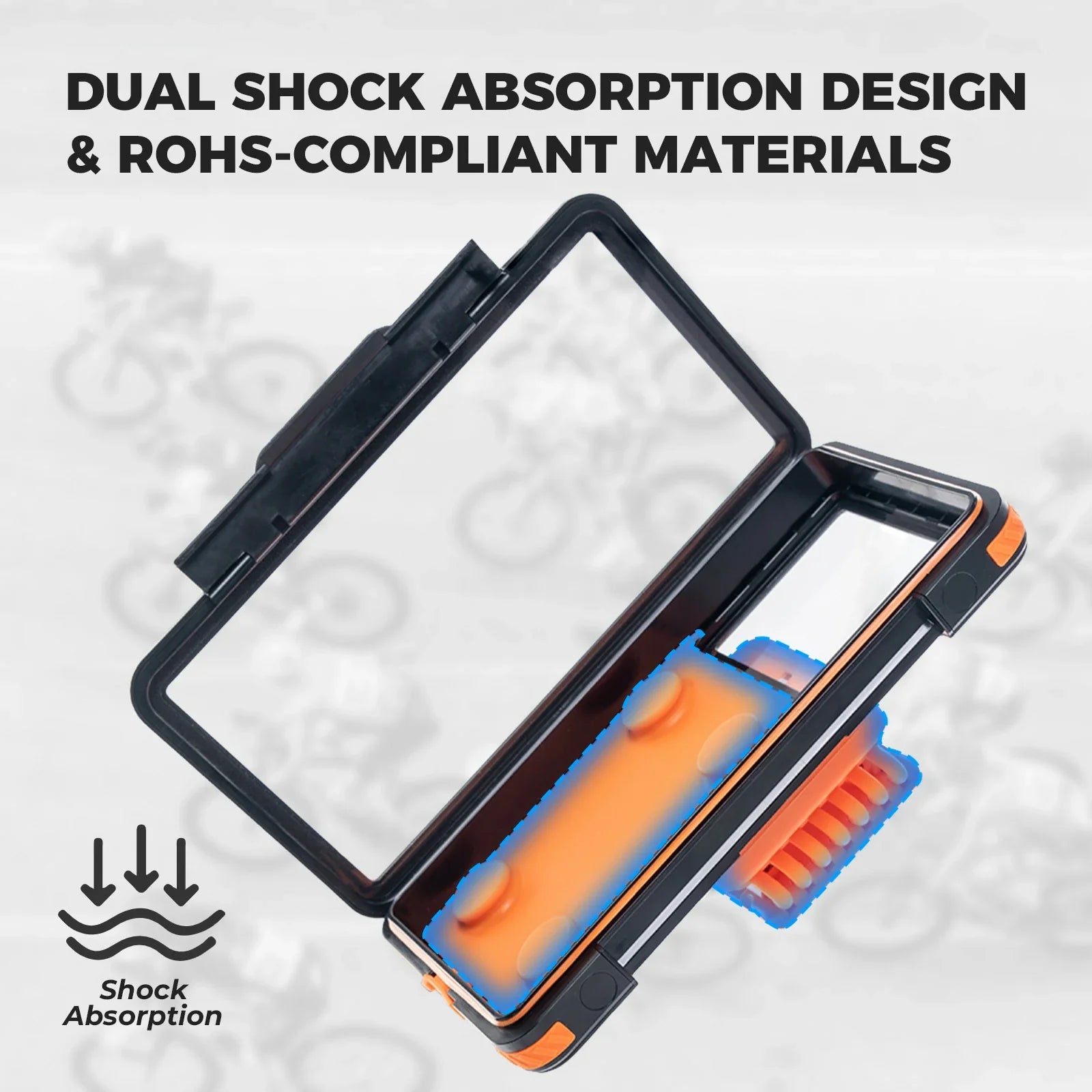 ROCKBROS magnetische waterdichte telefoonhouder voor fiets met snelkoppeling