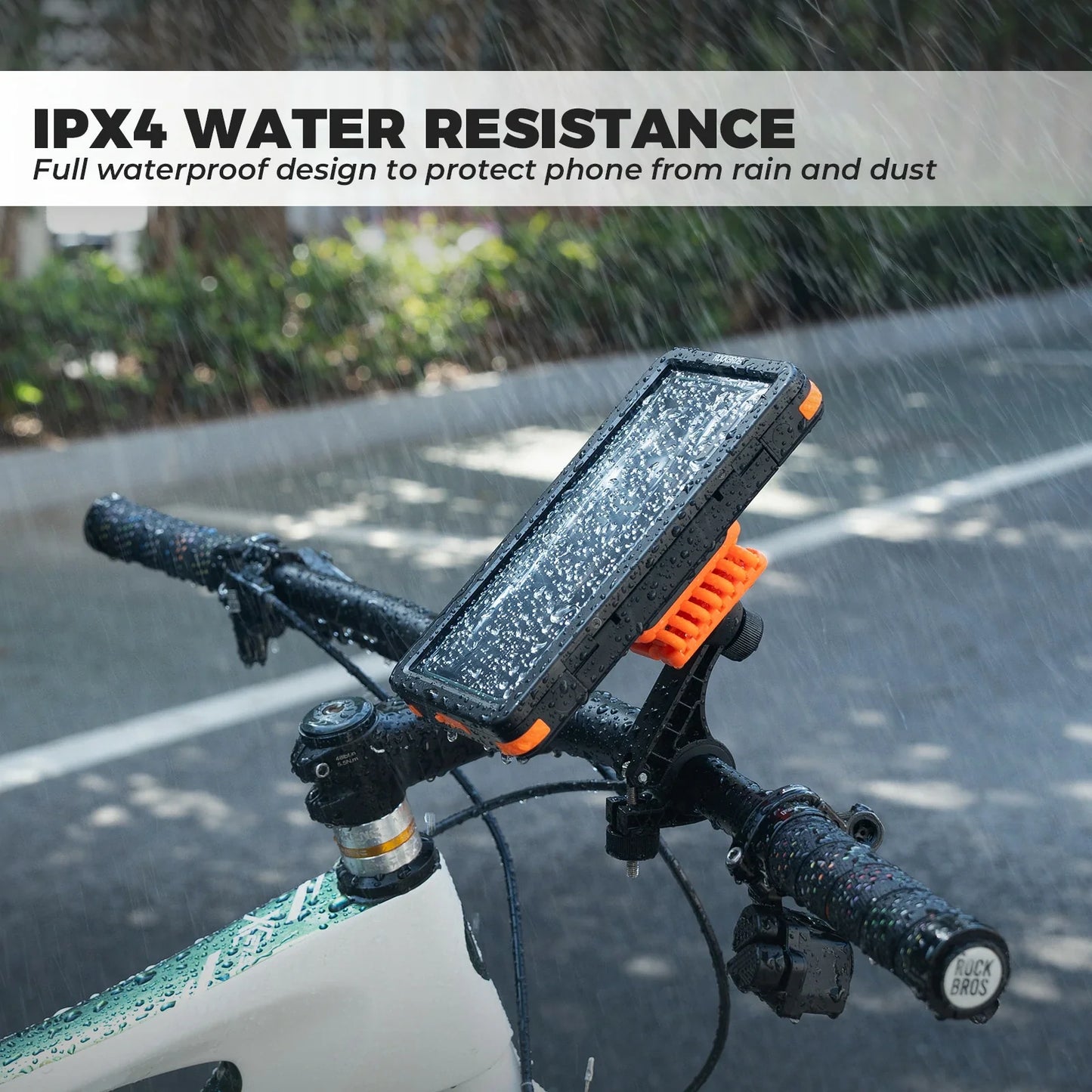 ROCKBROS magnetische waterdichte telefoonhouder voor fiets met snelkoppeling
