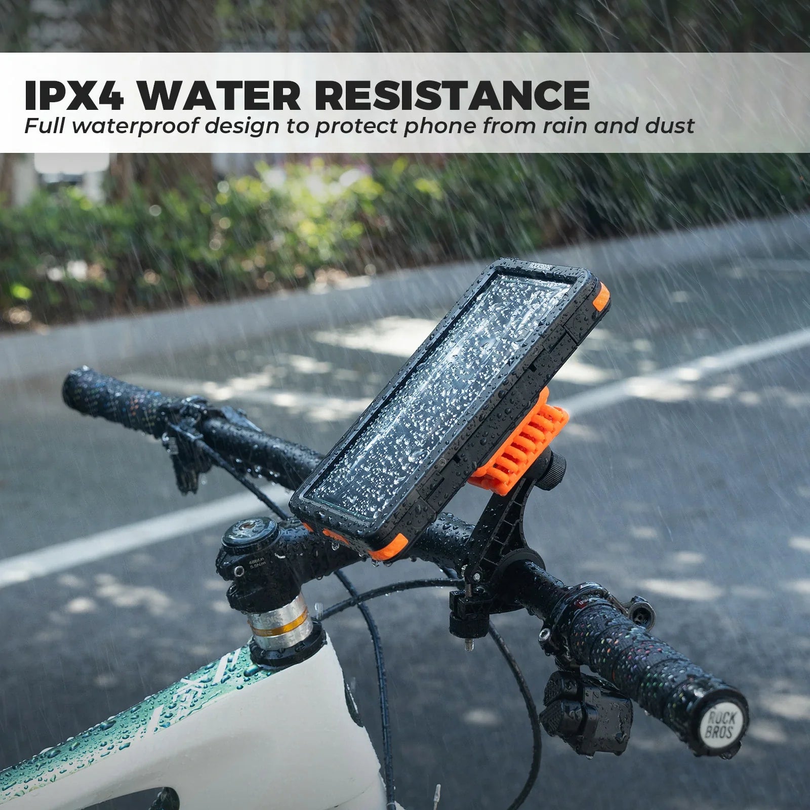 ROCKBROS magnetische waterdichte telefoonhouder voor fiets met snelkoppeling