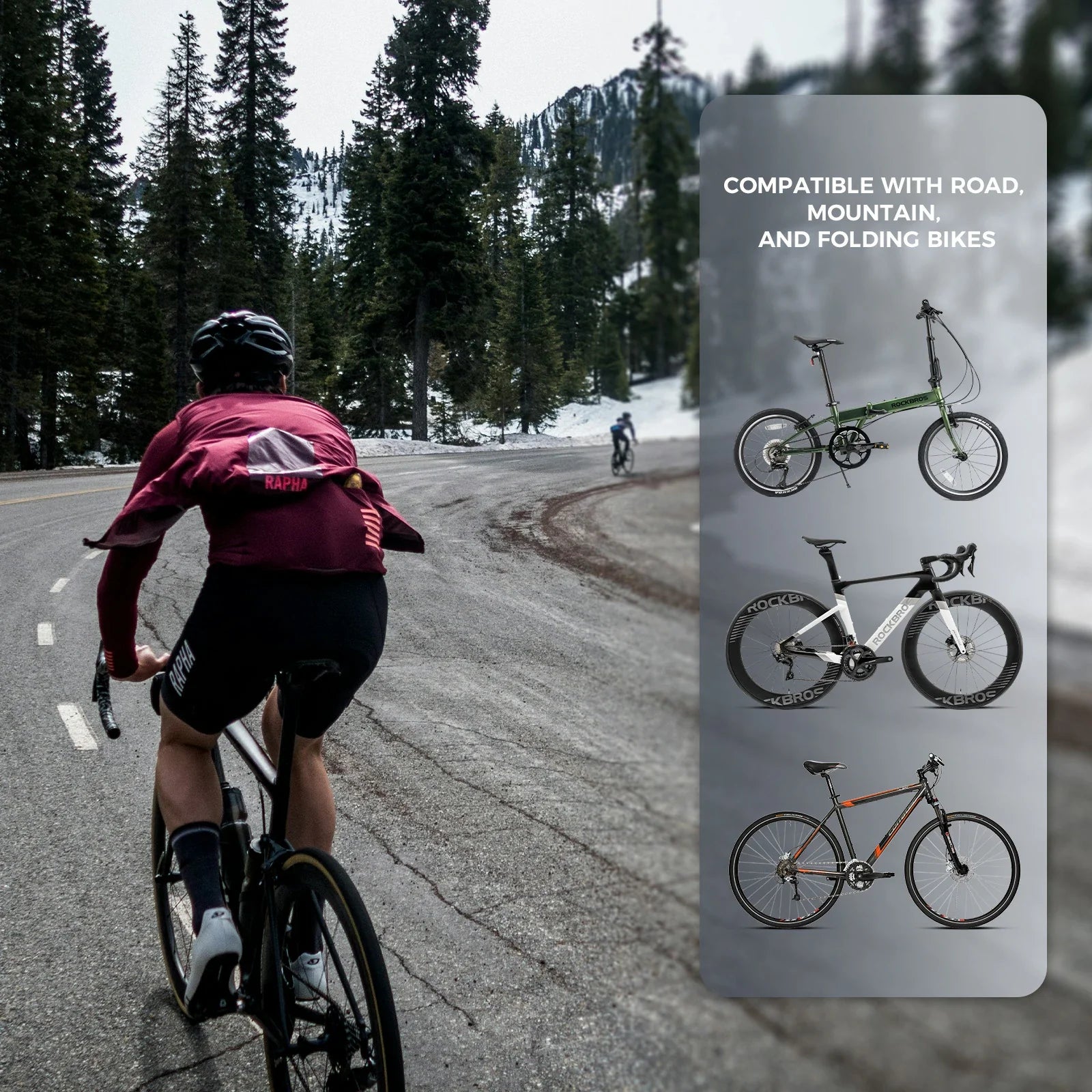 ROCKBROS magnetische waterdichte telefoonhouder voor fiets met snelkoppeling