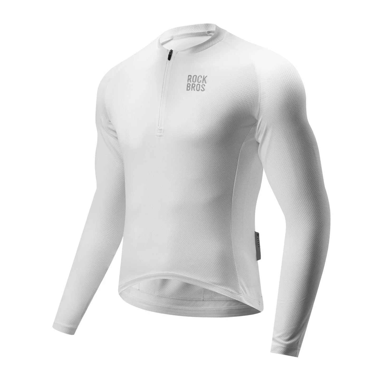 ROCKBROS heren lichtgewicht lange mouw cycling top for commuting#black