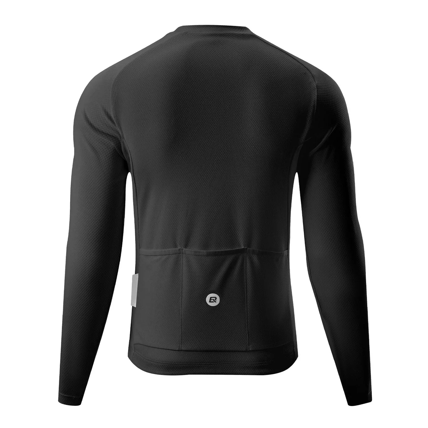 ROCKBROS heren lichtgewicht lange mouw cycling top for commuting#black