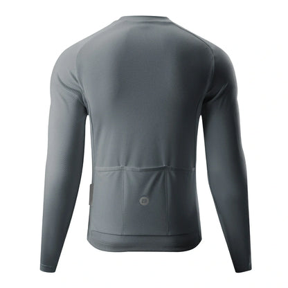 ROCKBROS heren lichtgewicht lange mouw cycling top for commuting#black