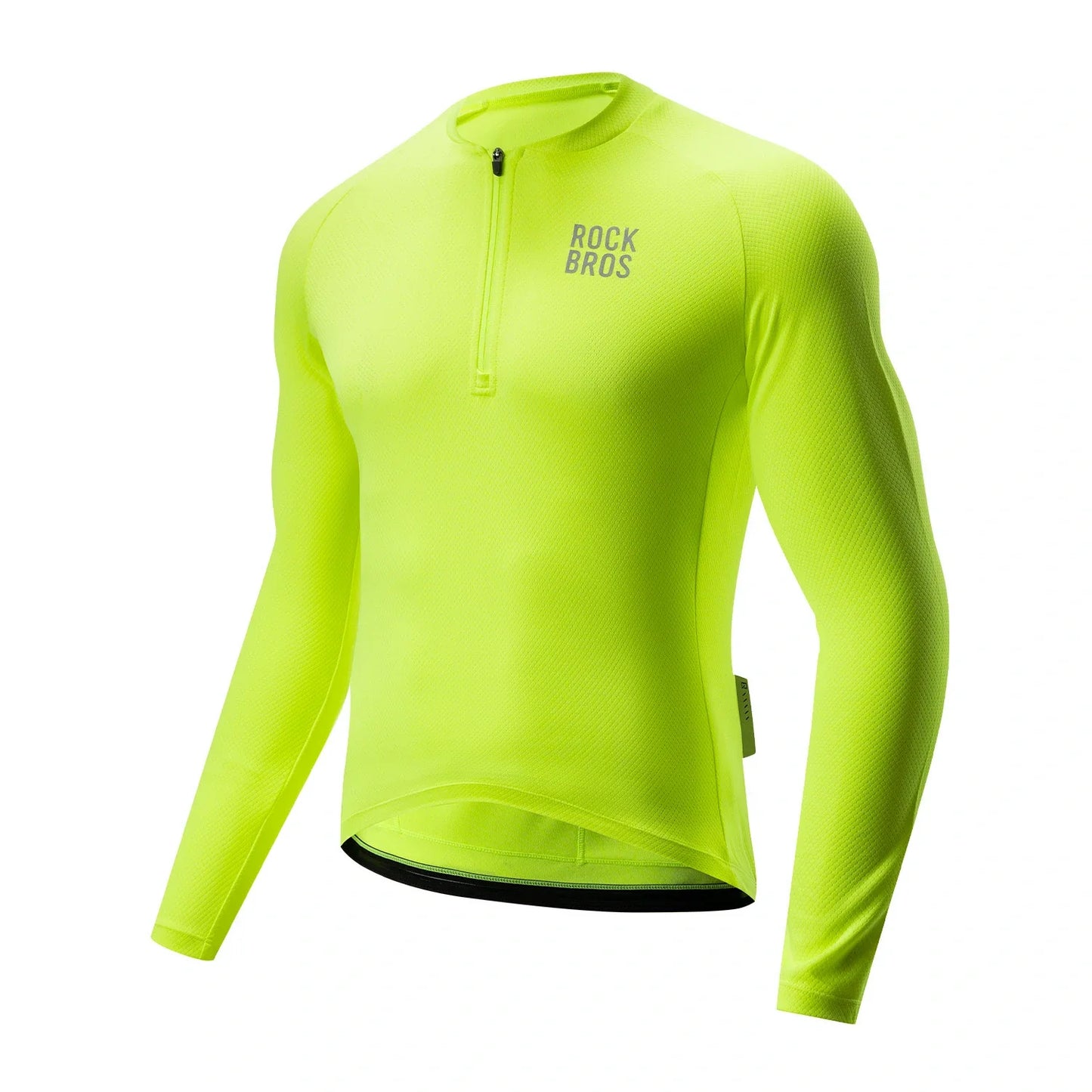ROCKBROS heren lichtgewicht lange mouw cycling top for commuting#white
