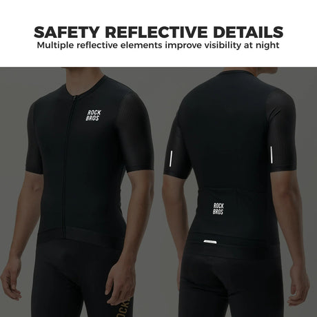 ROCKBROS heren fietsshirt korte mouw road bike jersey
