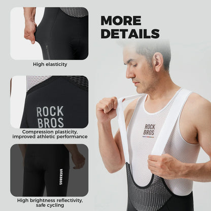 ROCKBROS heren cycling fietsbroek met zeem#3xl