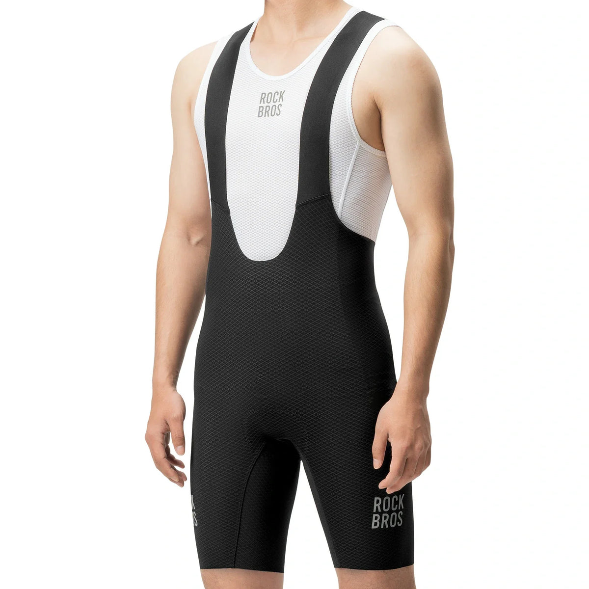 ROCKBROS heren fietsbroek met bretels en 3d-zeem