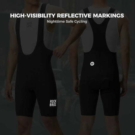 ROCKBROS heren fietsbroek met bretels en 3d-zeem