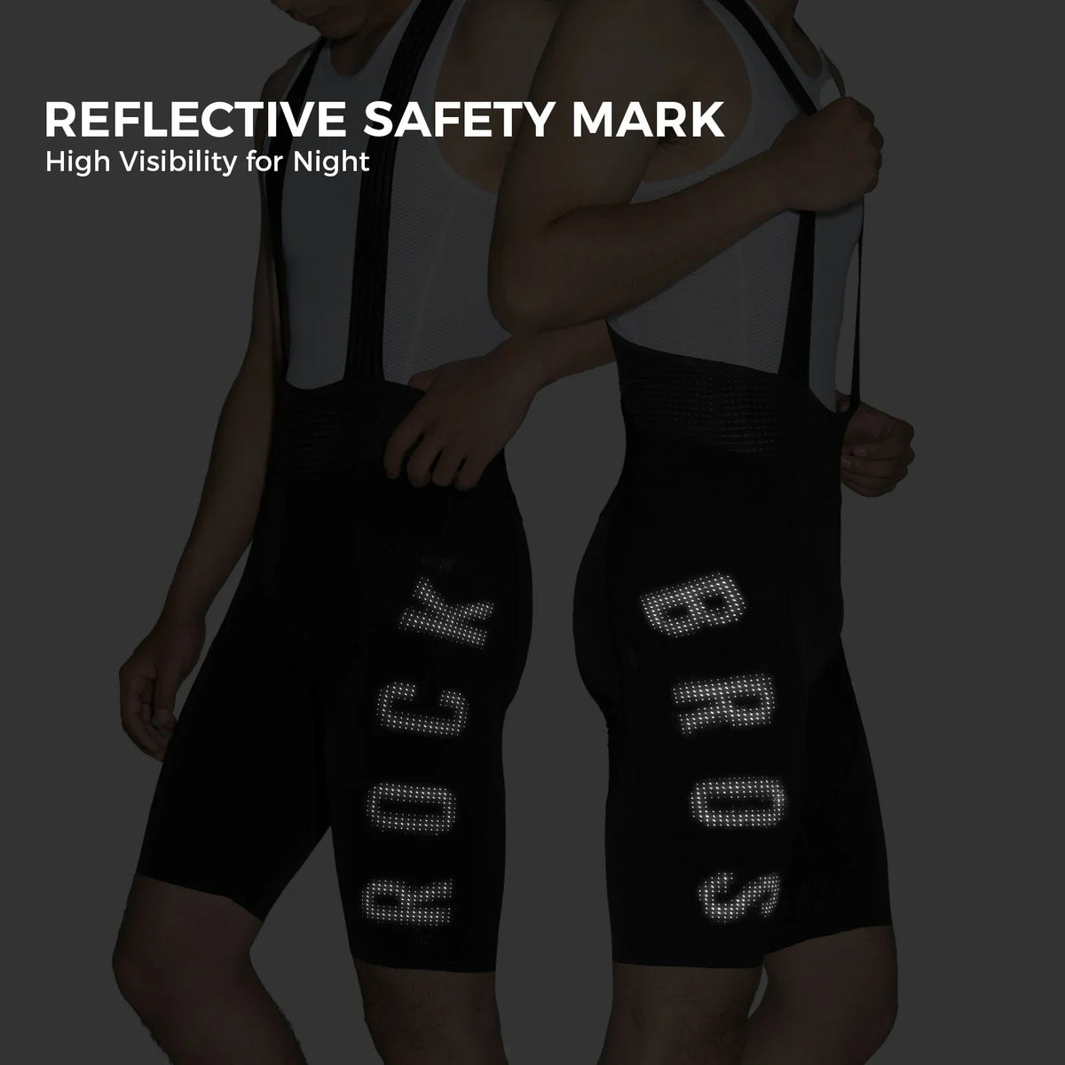 Heren fietsbroek met bretels en Elastic Interface-zeem