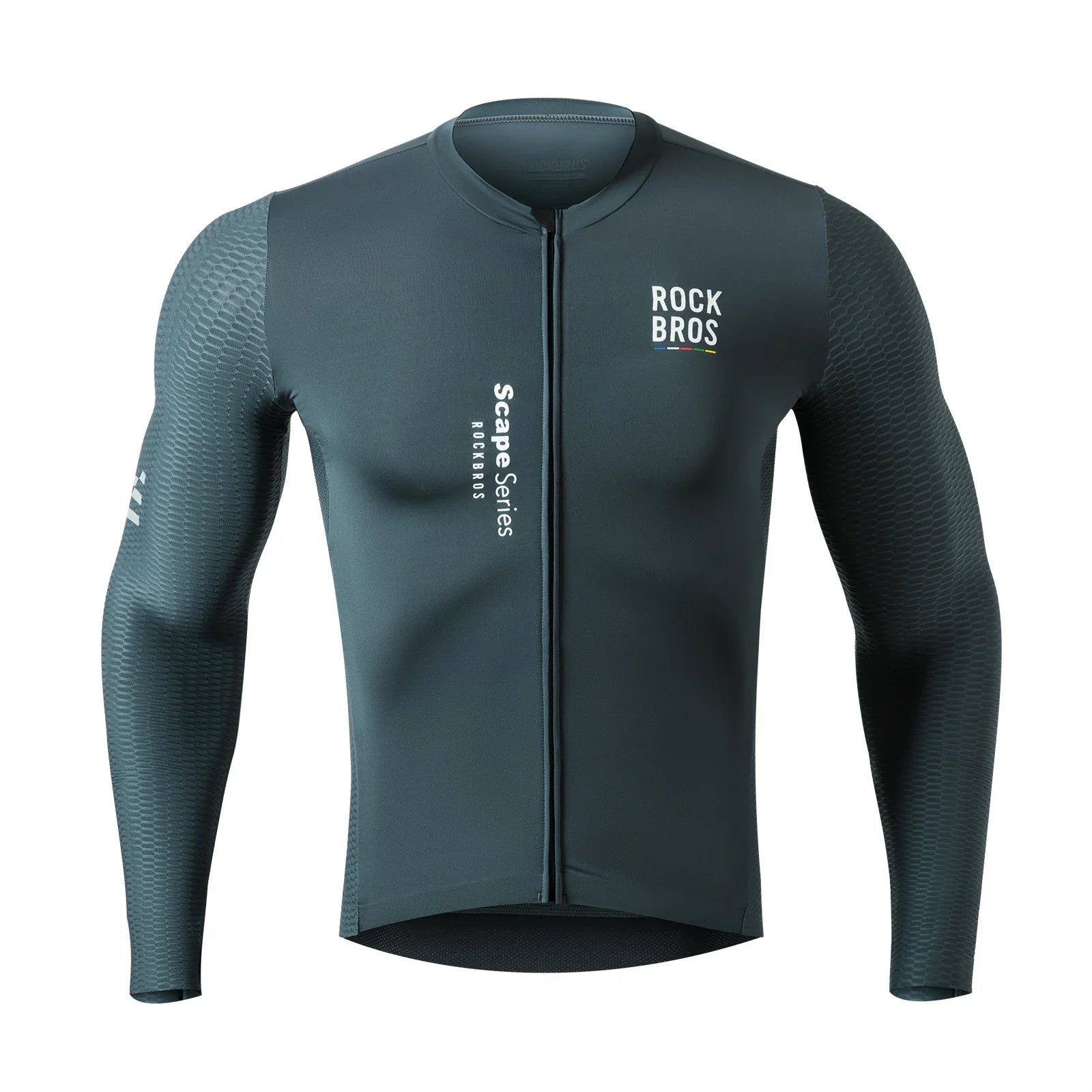 ROCKBROS heren fietsshirt lange mouw charcoal grey#m