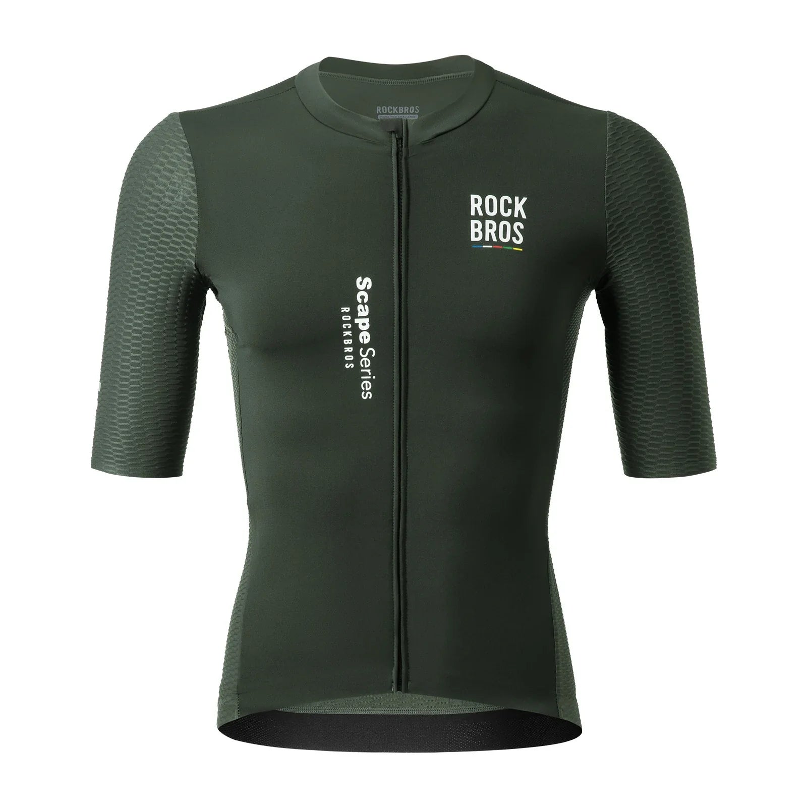 ROCKBROS heren fietsshirt korte mouw dark sage green#m