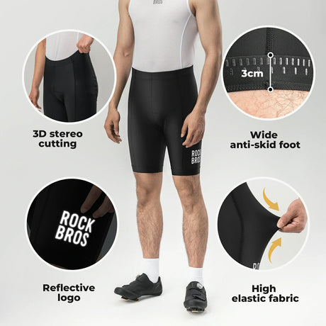 ROCKBROS heren fietsbroek met 3d-zeem en sneldrogende stof