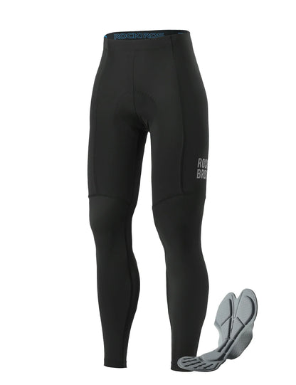 ROCKBROS mens lightweight cycling tights with 3d padding for spring