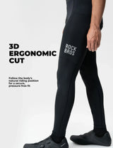 Heren lichte lange fietsbroek met 3D-zeem