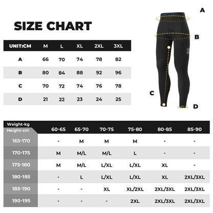 ROCKBROS mens lightweight cycling tights with 3d padding for spring