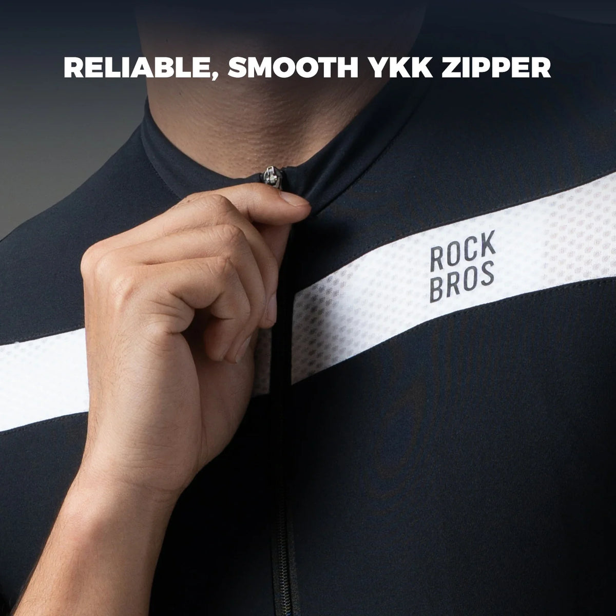 ROCKBROS heren korte mouw fietsshirt ademend mesh full zip#2xl
