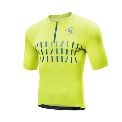 ROCKBROS heren korte mouw fietsshirt half zip