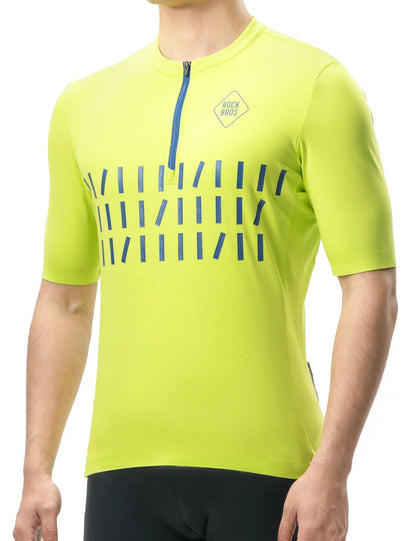 ROCKBROS heren korte mouw fietsshirt half zip