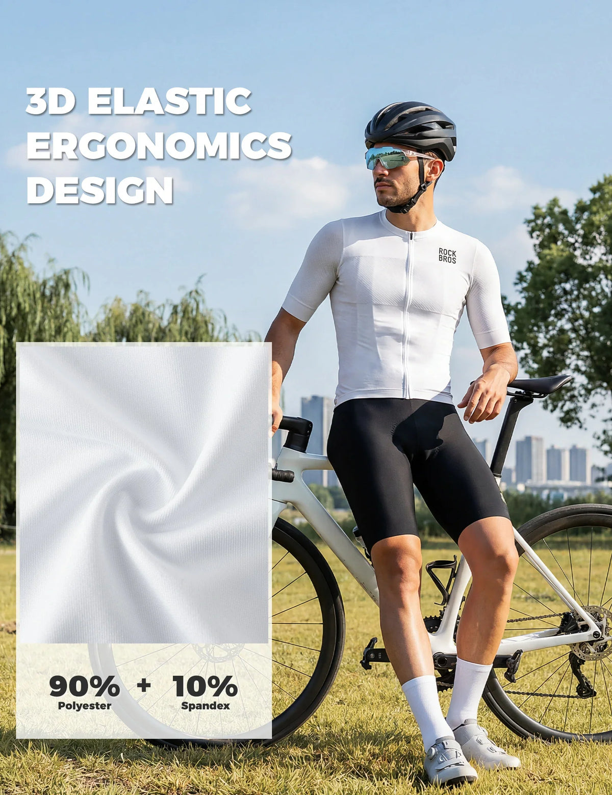 ROCKBROS heren korte mouw fietsshirt nisi#m