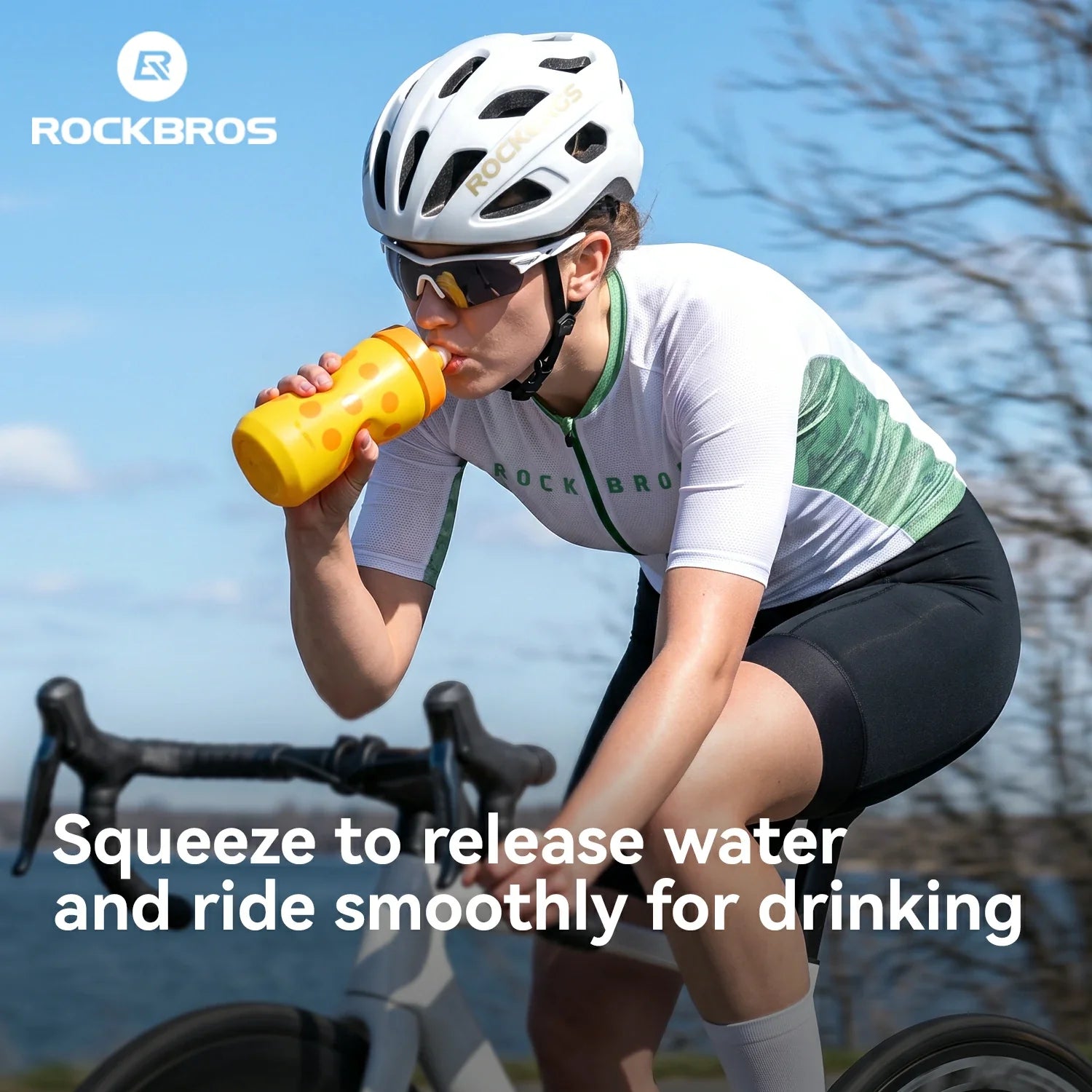 ROCKBROS mini fiets bidon met stofkap 430 ml