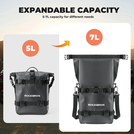 waterafstotende motortas 5–7 L met schouderriem